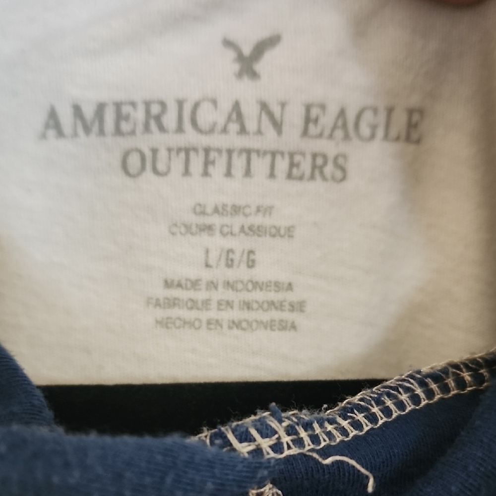 Ameeican Eagle White and Blue Hoodie - Picture 2 of 3